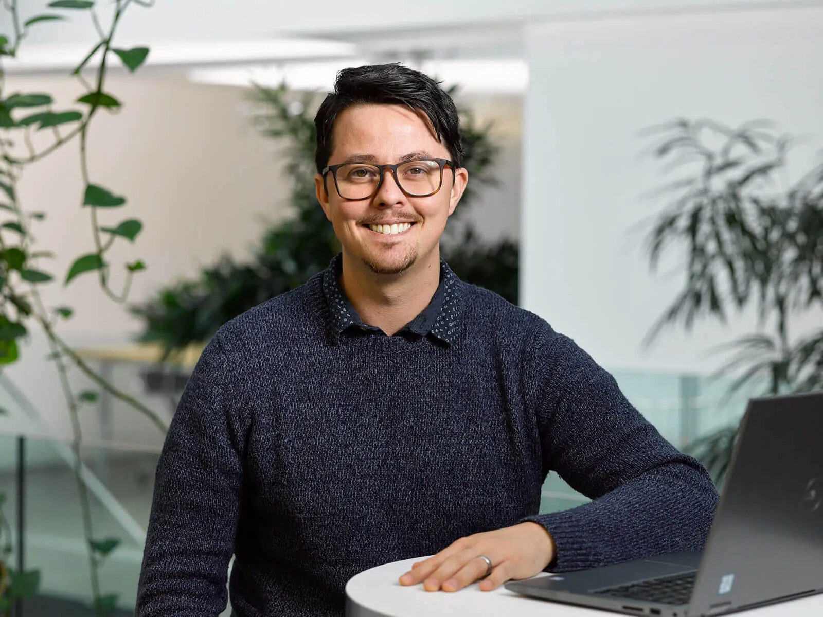 Portrait d'un fondateur de start-up à Lausanne