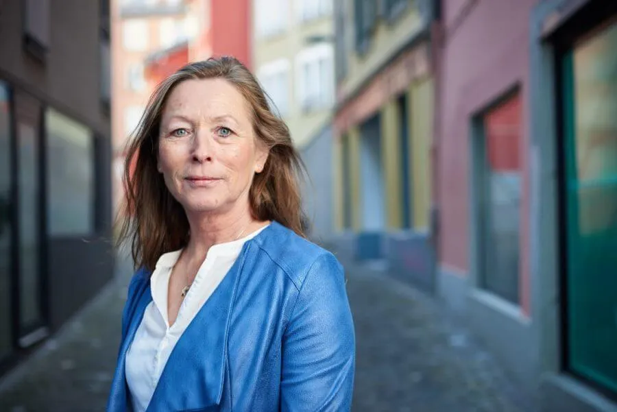 Portrait dans une rue à Lausanne