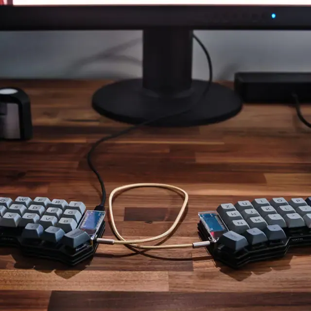 Corne Keyboard on desk