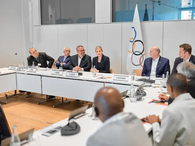 Reportage au siège du comité olympique